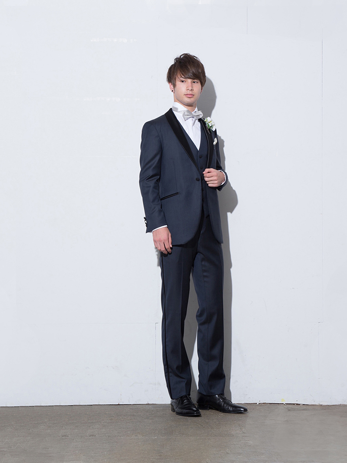 navy black tuxedo