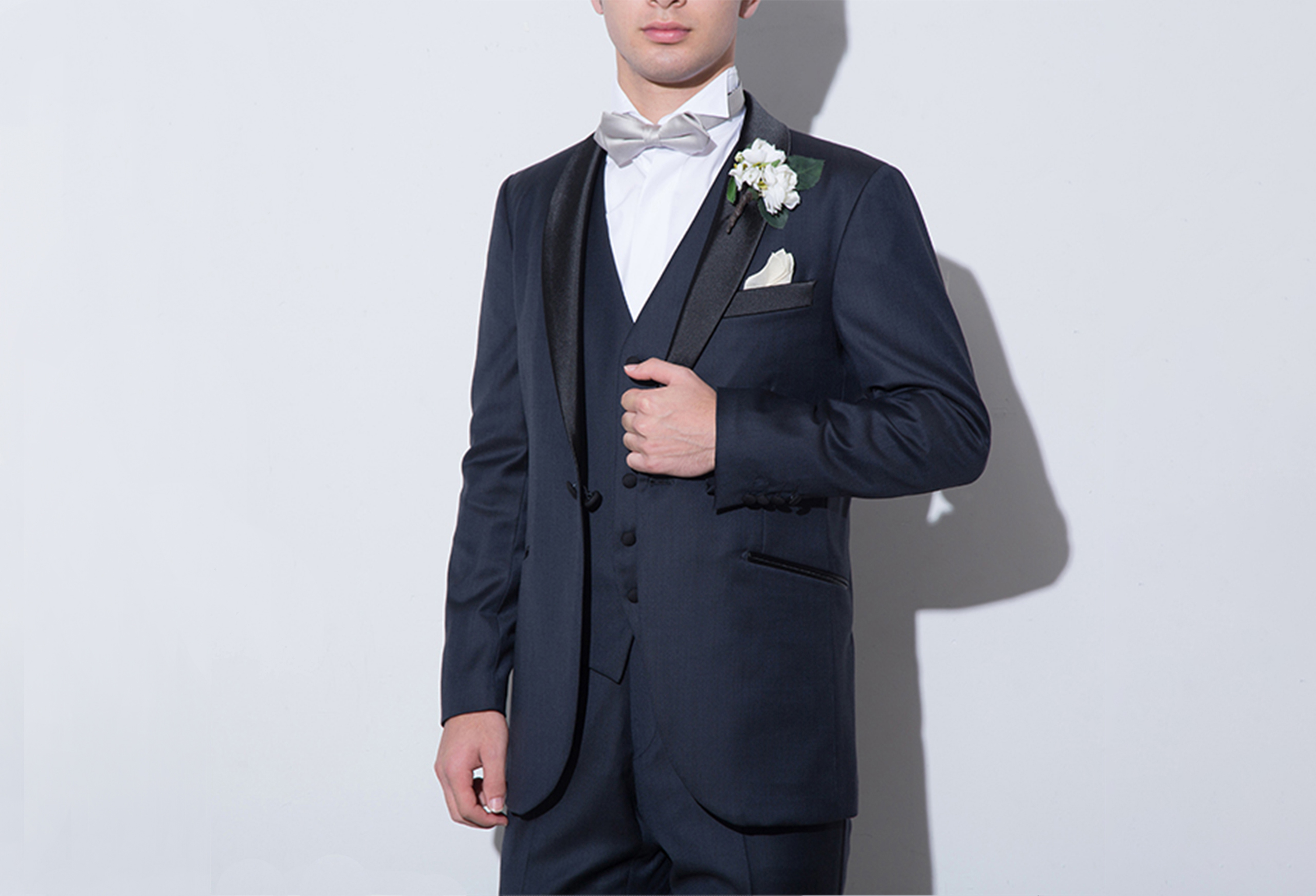 navy black tuxedo