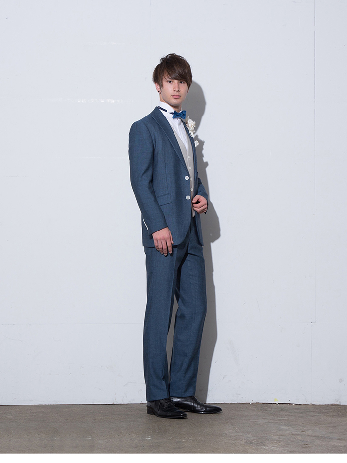 bird’s eye blue tuxedo