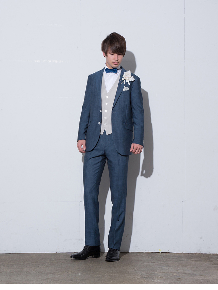 bird’s eye blue tuxedo