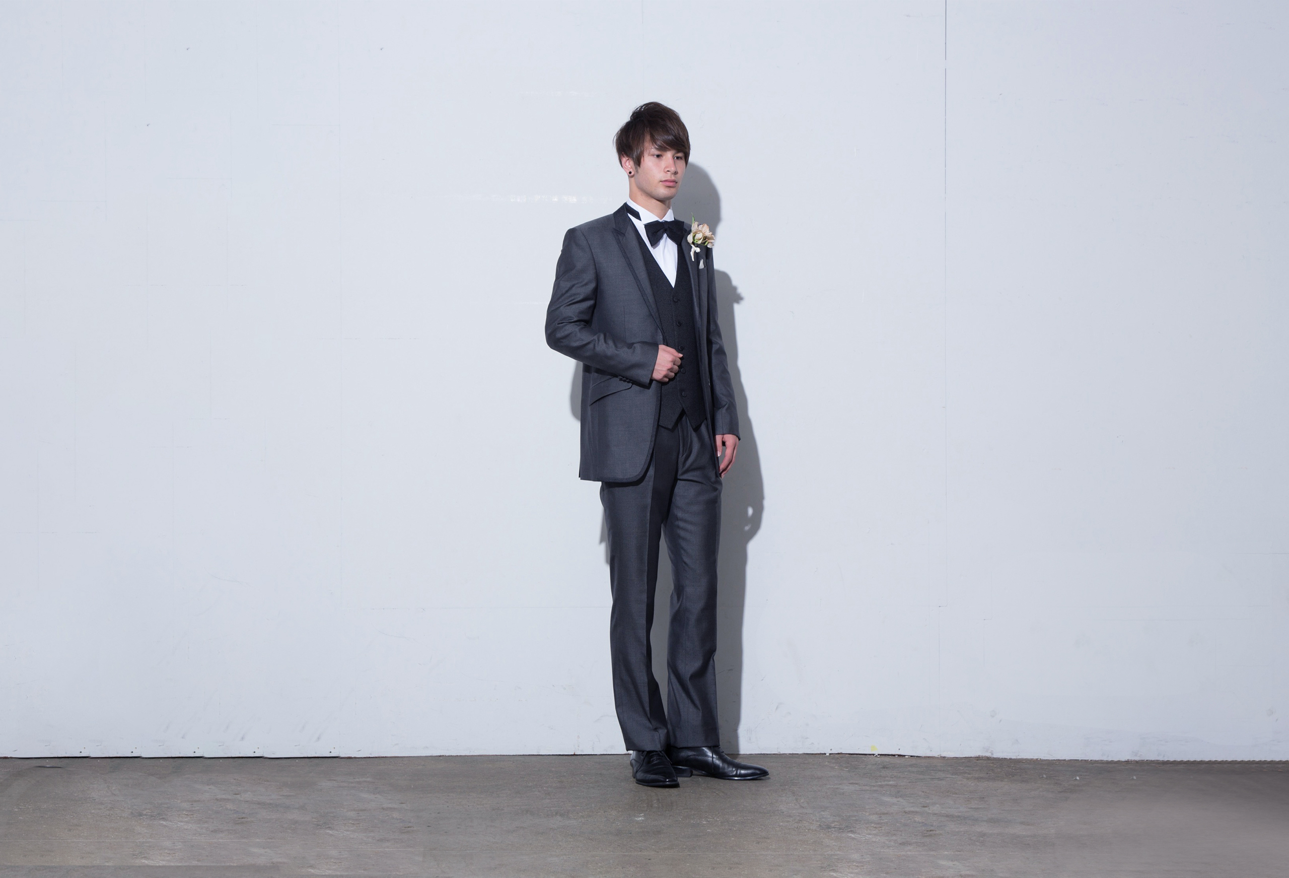 feather gray tuxedo