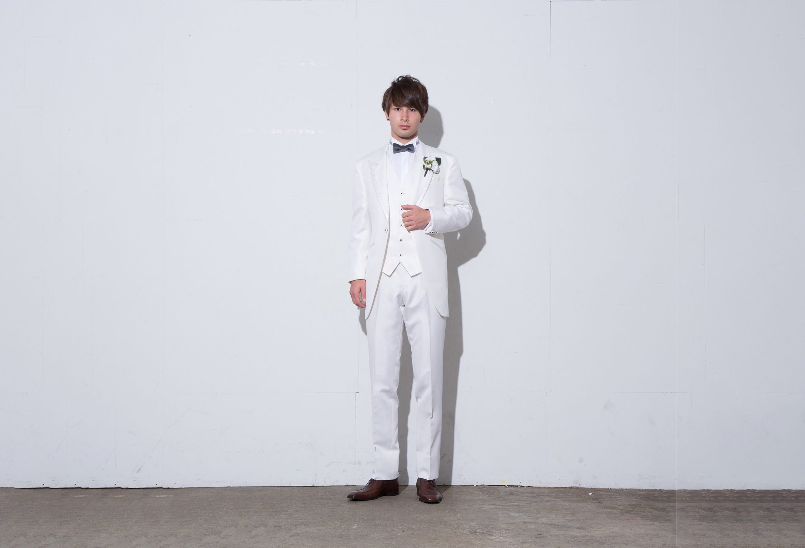 flesh white tuxedo