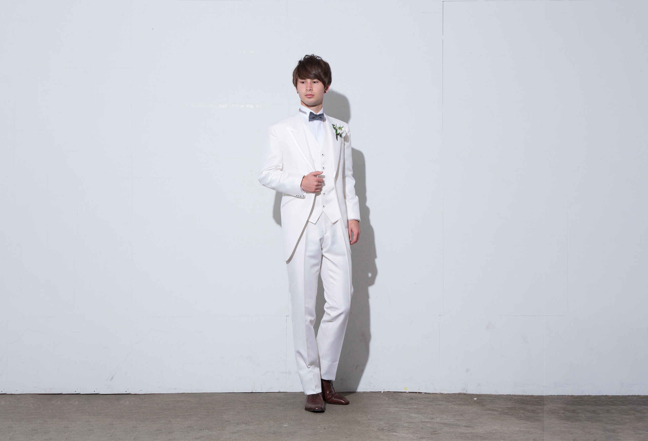 flesh white tuxedo